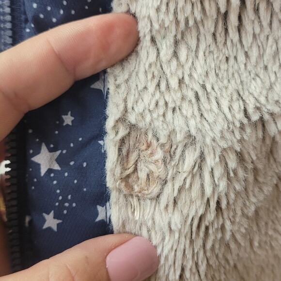 Lands End Jacket Girl's Puffer Jacket Star Print Youth XL - Picture 8 of 8